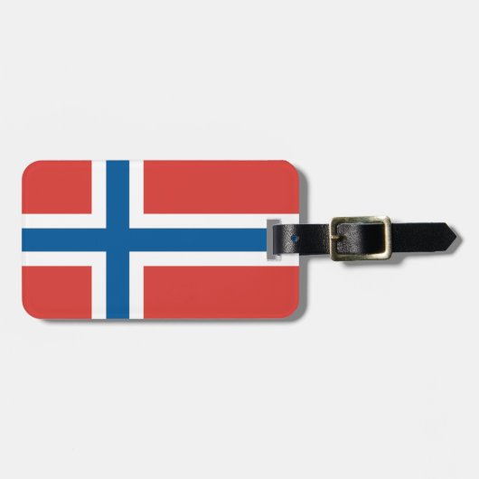 Étiquette À Bagage Drapeau norvégien (Devant horizontal)