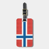 Étiquette À Bagage Drapeau norvégien (Devant Vertical)