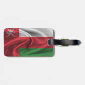 Étiquette À Bagage Drapeau Oman (Dos horizontal)