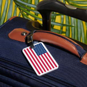 Étiquette À Bagage Drapeau patriotique américain Bagage Tag USA