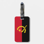 Étiquette À Bagage Drapeau patriotique angolais (Dos Vertical)