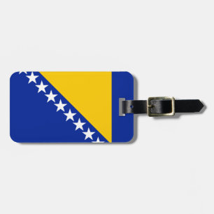 Étiquette À Bagage Drapeau patriotique de Bosnie-Herzégovine