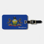 Étiquette À Bagage Drapeau patriotique de la Pennsylvanie (Devant horizontal)