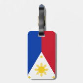 Étiquette À Bagage Drapeau philippin (Dos Vertical)