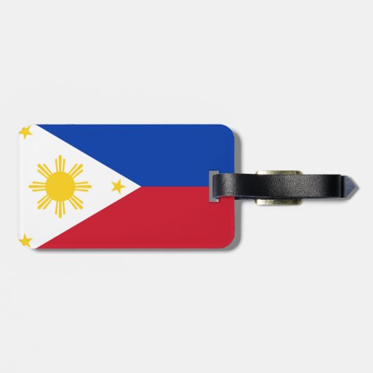 Étiquette À Bagage Drapeau philippin (Dos horizontal)