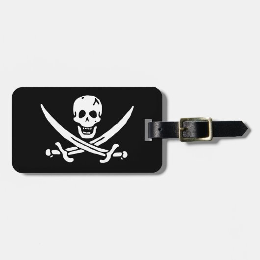Étiquette À Bagage Drapeau pirate (Devant horizontal)