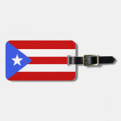 Étiquette À Bagage Drapeau Porto Rico (Devant horizontal)