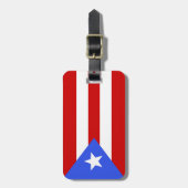 Étiquette À Bagage Drapeau Porto Rico (Devant Vertical)