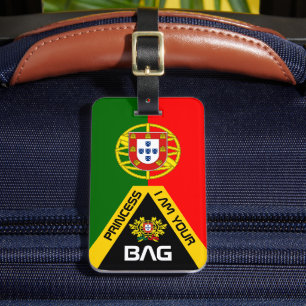 Étiquette À Bagage Drapeau portugais, étiquettes de sac, Portugal / P