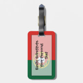Étiquette À Bagage Drapeau Portugal Easy ID Personnel (Dos Vertical)