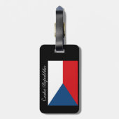 Étiquette À Bagage Drapeau République tchèque - Ceska Republika (Dos Vertical)