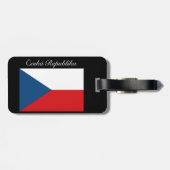 Étiquette À Bagage Drapeau République tchèque - Ceska Republika (Dos horizontal)