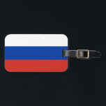 Étiquette À Bagage Drapeau russe<br><div class="desc">Balise de bagage du drapeau russe</div>