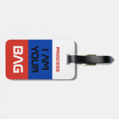 Étiquette À Bagage Drapeau russe & Voyage Russie /Sac personnalisé (Dos horizontal)