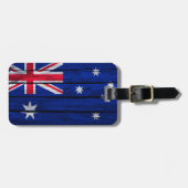 Étiquette À Bagage Drapeau rustique de l'Australie (Devant horizontal)