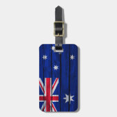 Étiquette À Bagage Drapeau rustique de l'Australie (Devant Vertical)