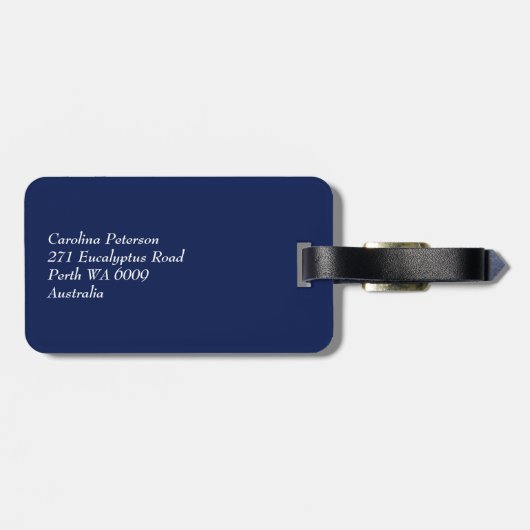 Étiquette À Bagage Drapeau rustique de l'Australie (Dos horizontal)