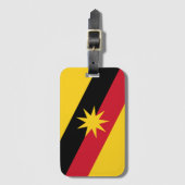 Étiquette À Bagage Drapeau Sarawak - MALAISIE (Devant Vertical)