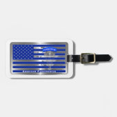 Étiquette À Bagage Drapeau spécial américain de parachutistes (Devant horizontal)