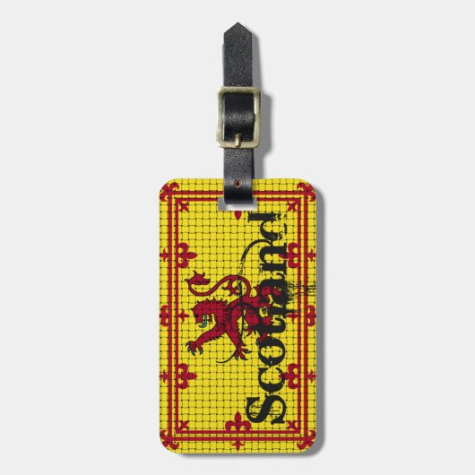 Étiquette À Bagage Drapeau standard écossais (Devant Vertical)