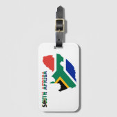 Étiquette À Bagage Drapeau sud-africain (Devant Vertical)