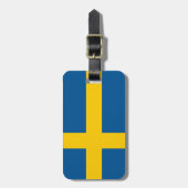 Étiquette À Bagage Drapeau Suède (Devant Vertical)