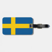 Étiquette À Bagage Drapeau Suède (Dos horizontal)
