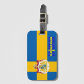 Étiquette À Bagage Drapeau suédois (Devant Vertical)