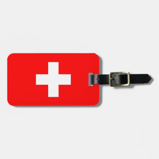 Étiquette À Bagage Drapeau Suisse
