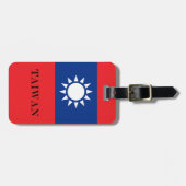 Étiquette À Bagage Drapeau taïwanais (Devant horizontal)