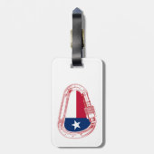 Étiquette À Bagage Drapeau Texas Escalade carabiner (Dos Vertical)
