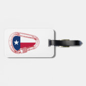 Étiquette À Bagage Drapeau Texas Escalade carabiner (Dos horizontal)