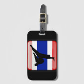 Étiquette À Bagage Drapeau thaïlandais (Devant Vertical)