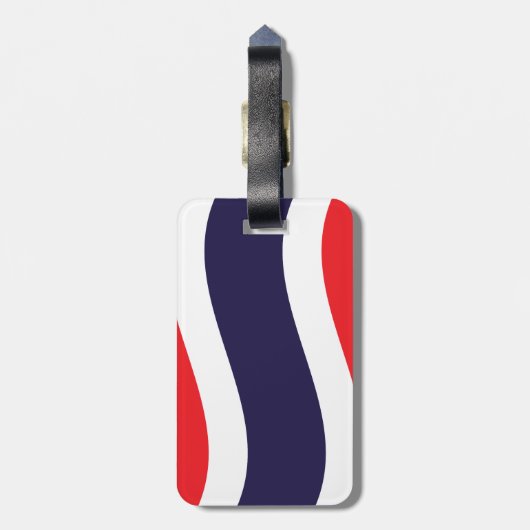 Étiquette À Bagage Drapeau thaïlandais (Dos Vertical)