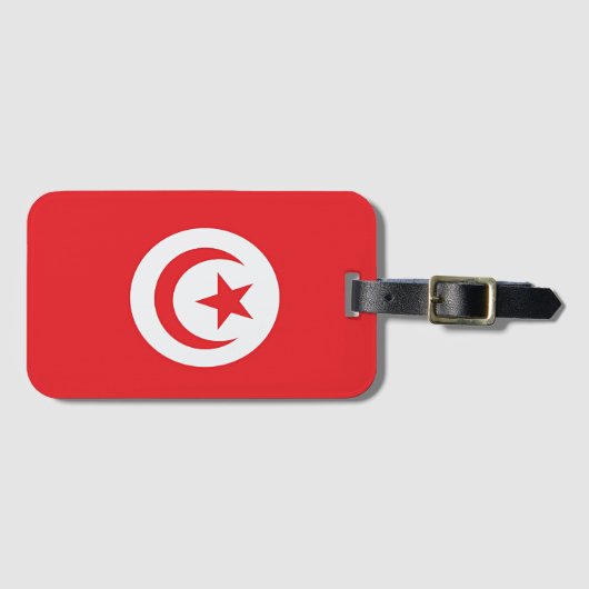 Étiquette À Bagage Drapeau tunisien (Devant Horizontal)
