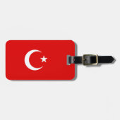 Étiquette À Bagage Drapeau turc (Devant horizontal)