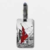 Étiquette À Bagage Drapeau turc - Al Sancak (Dos Vertical)