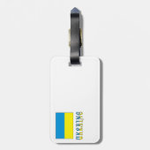 Étiquette À Bagage Drapeau ukrainien (Dos Vertical)