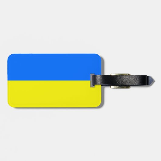 Étiquette À Bagage Drapeau ukrainien (Dos horizontal)