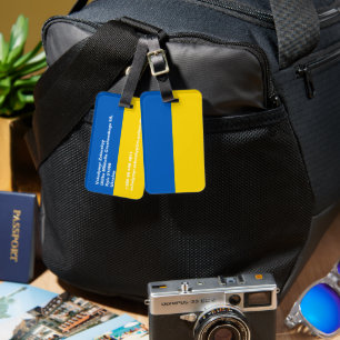 Étiquette À Bagage Drapeau ukrainien