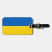 Étiquette À Bagage Drapeau ukrainien (Devant horizontal)