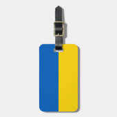 Étiquette À Bagage Drapeau ukrainien (Devant Vertical)