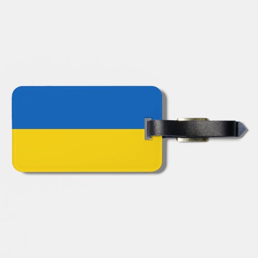 Étiquette À Bagage Drapeau ukrainien (Dos horizontal)