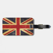 Étiquette À Bagage Drapeau Union Jack britannique Vintage (Dos horizontal)