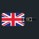 Étiquette À Bagage Drapeau Union Jack du Royaume-Uni<br><div class="desc">Drapeau Union Jack du Royaume-Uni</div>