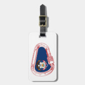 Étiquette À Bagage Drapeau Utah Escalade carabiner (Devant Vertical)