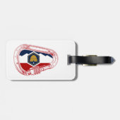 Étiquette À Bagage Drapeau Utah Escalade carabiner (Dos horizontal)