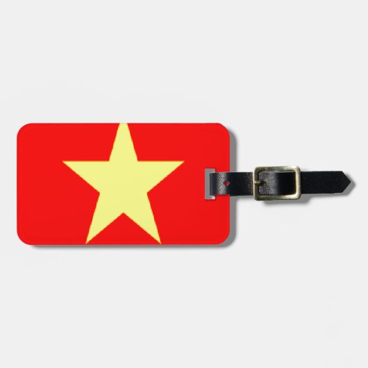 Étiquette À Bagage drapeau vietnam (Devant horizontal)