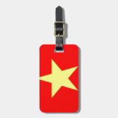 Étiquette À Bagage drapeau vietnam (Devant Vertical)