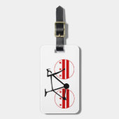 Étiquette À Bagage Drapeau Washington D.C. Cyclisme (Devant Vertical)